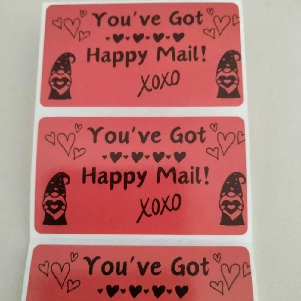 💙100 Happy Valentines- Shipping Labels Thermal Packaging Stickers 2.25